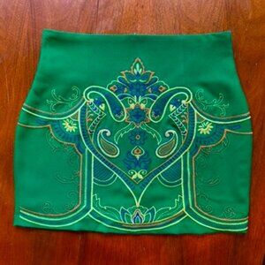 Flying Tomato Embroidered Mini Skirt